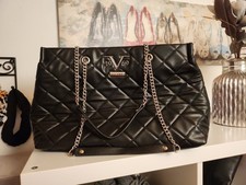 Handtasche Damentasche Bag19V69 Diletta Italia by Versace Kette & Logo Silber