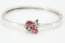 1,60 ct. Turmalin rosa Armreif