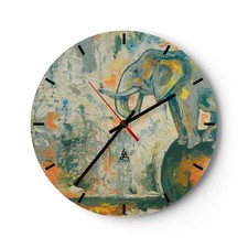 Modern Wanduhr 40x40cm Rund