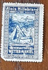 WERBEMARKE: Alois Hillebrand -Universal - Patent -Wettermantel
