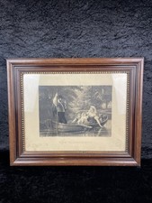 Antikes Bild Eine Wasserfahrt Um1900 Maritim Familie Boot Fluss Ländliche Szene