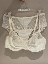 simone perele 75 b BH + Slip Set mit Spitze creme NEU