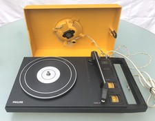 Plattenspieler Philips 100 mit Box, 1970er Jahre, läuft, guter Zustand