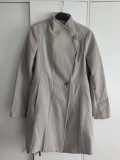 Mantel Mit 17 % Wolle Beige Melierte Details Wasserfall Kragen Nude Von Primark