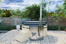 Badefass mit Holzofen Pool Badezuber Badebottich Hot Tub Badetonne 200 Fichte