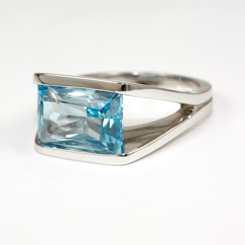 Designer ring 750 weissgold - in,
