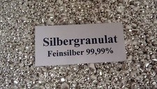 Silbergranulat Schraubdose 99,99% 47 Ag Juwelier Schmuck Giessen Kunst Element