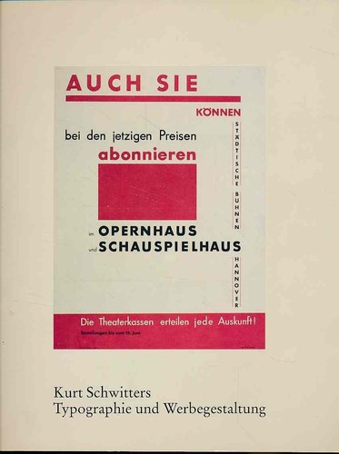 Kurt schwitters typographie - kurt, schwitters,