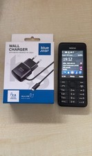 NOKIA 301.1 RM-840 Geprüft, Händler, Schwarz, Komplett, Garantie Handy Telefon