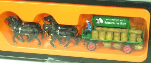 Brauereiwagen 4 pferde - h0,