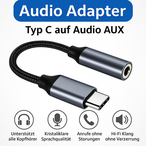 Usb auf 5mm audio adapter - c,