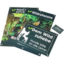 Waidgerechte Jagd Schilder-Set
