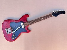 Vintage 60s Klira Electric Guitar Rare "Red Mosaic" Finish