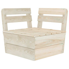 Modulares Palettensofa Eckteil