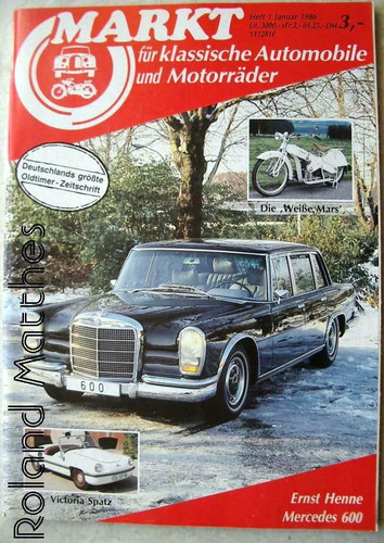 Markt mercedes 600 - 1-86+mercedes, 600+volvo