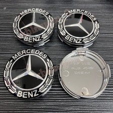 4x 65mm Für Mercedes Benz Nabendeckel Felgendeckel Nabendeckung Car Silber Auto