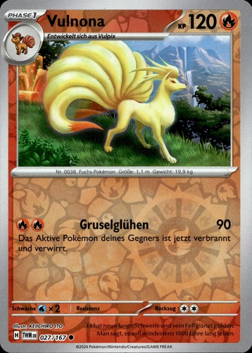 Vulnona 027 167 pokemon - vulnona, 027/167