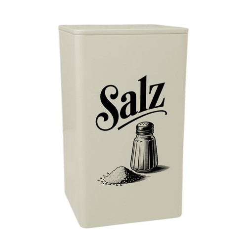 Salz vintage vorratsdose - salz, 900ml