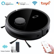 Tuya Smart Wifi Staubsauger mit 360° Laser Staubsauger Bodenwischer 2600PA