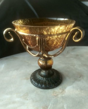 Vintage Crackle Glas Schale