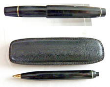 KAWECO Sport 619 Kugelschreiber + Füller mit Etui schwarz # (866)