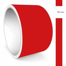 Zierstreifen 70mm 10 Meter Rot