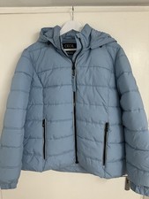 Cecil Winterjacke Daunenjacke blau Hellblau Kapuze Gr. XL
