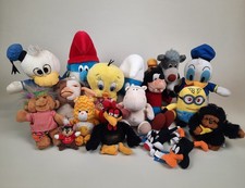 Posten Vintage Stofftiere Plüschfiguren Plüschtiere Disney WB Schlümpfe Gremlins