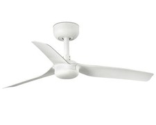 Schlafzimmer Deckenventilator Leise mit Fernbedienung 90cm Mini Punt DC Fan Weiß