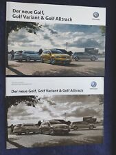VW Golf Golf Variant + Golf Alltrack Prospekt 01.2017 + Beilage