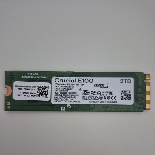 2tb crucial e100 nvme pcie - e100,