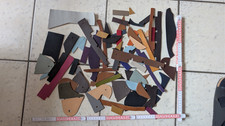 50 Lederreste Sammlung bunt