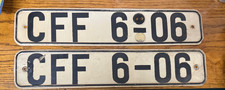 2x DDR KFZ Kennzeichen CFF