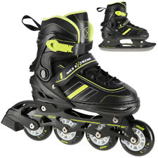 Inliner Kinder Erwachsene Inlineskates 2in1 Rollschuhe Schlittschuhe Verstellbar