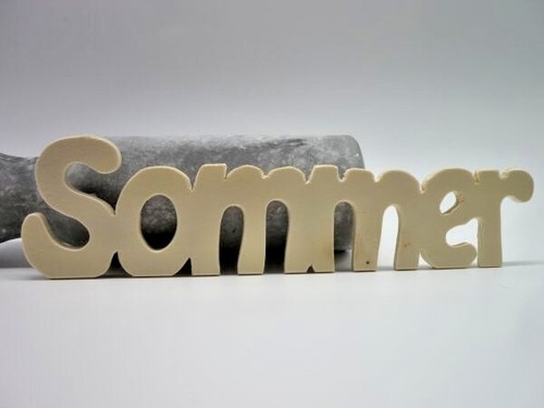 Schriftzug sommer aus - sommer,