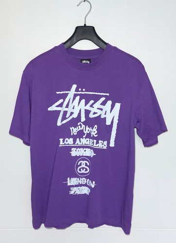 Stüssy herren shirt lila - herren,