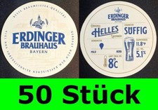 50 Stück Bierdeckel Erdinger Brauhaus Erding Helles Lager - Bar Theke Tresen