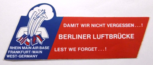 Aufkleber berliner luftbrücke - aufkleber,