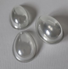 Bolblister Ei durchsichtig Eier aus Kunststoff zum Basteln Grußkarten