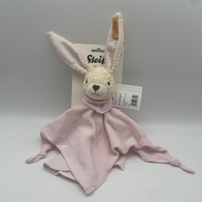 Steiff *Hoppel Hase* Schmusetuch, rosa  28 cm.  II Wahl