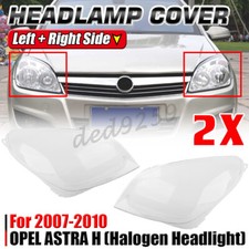 Paar Halogen Scheinwerferglas Streuscheibe Für OPEL ASTRA H 2007-10 Links+Rechts