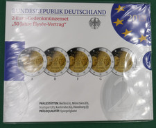 2 Euro BRD Gedenkmünzset