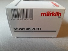 modelleisenbahn h0 märklin museum 2003 wagon mit ladegut. ovp