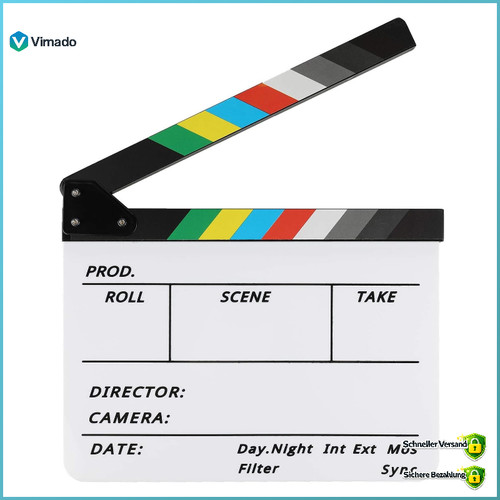 Filmklappe regieklappe 30x25cm - filmklappe,