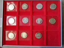 11 Stück 5 DM, PP Silber