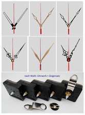 Quarzuhrwerk lautlos mit Zeiger-Set 10 cm für Wanduhr diy - leise ohne ticken