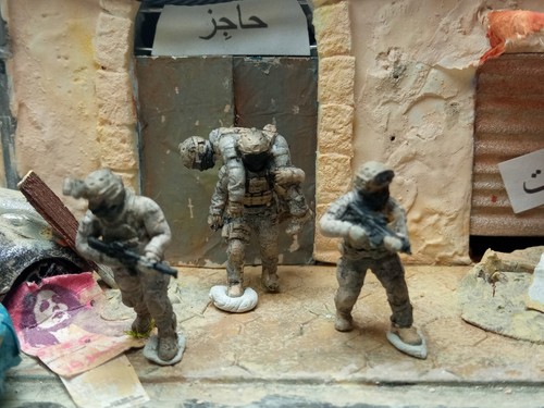 Marines usa mit verwundetem - usa,