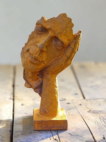 Gusseisen mann gesicht - gusseisen,