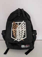 Attack On Titan Rucksack - Schwarz (WIE NEU)