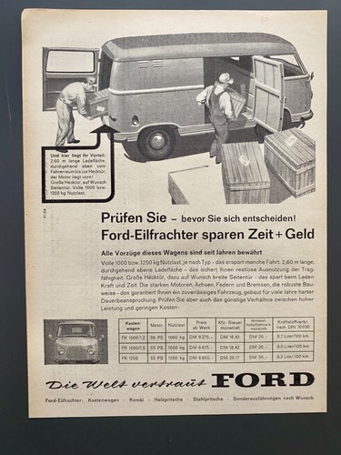 Ford eilfrachter 1000 - fk, 1250